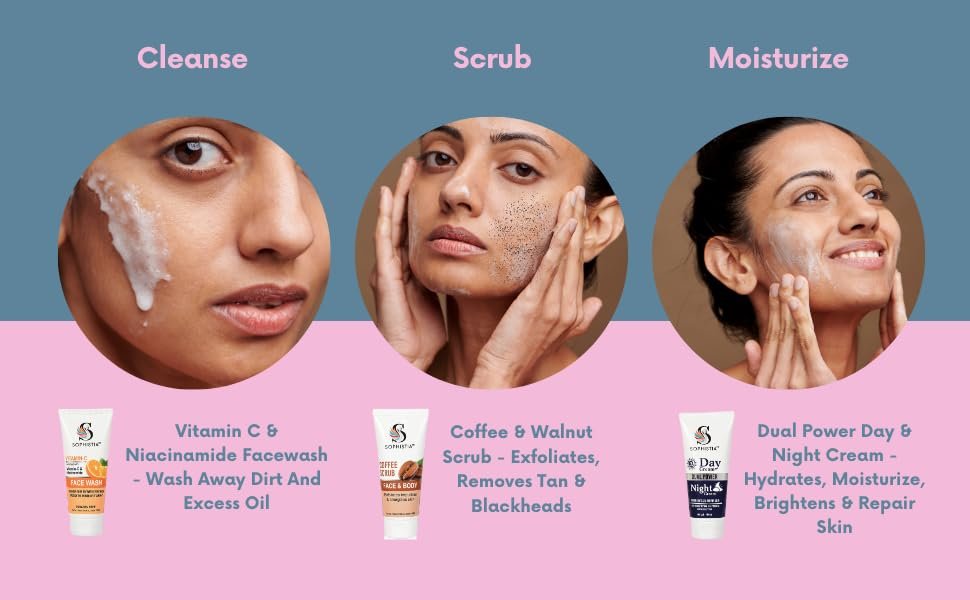 Vitamin C Facewash 100ml + Dual Power Day & Night Cream 100ml Combo - Image 8