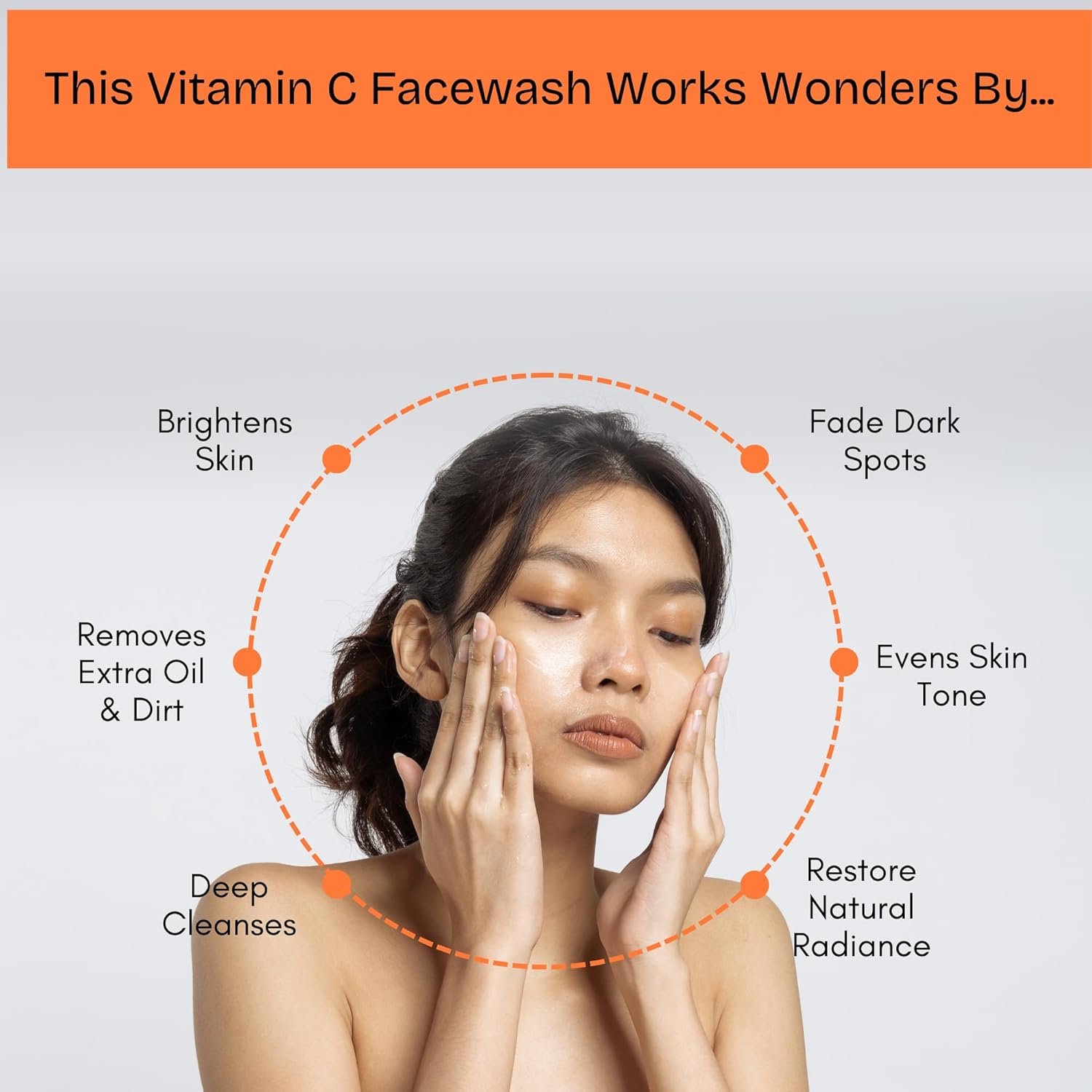 Vitamin C & Niacinamide Facewash 100ml + Coffee Scrub with Walnut Shell Powder 100ml - Image 4