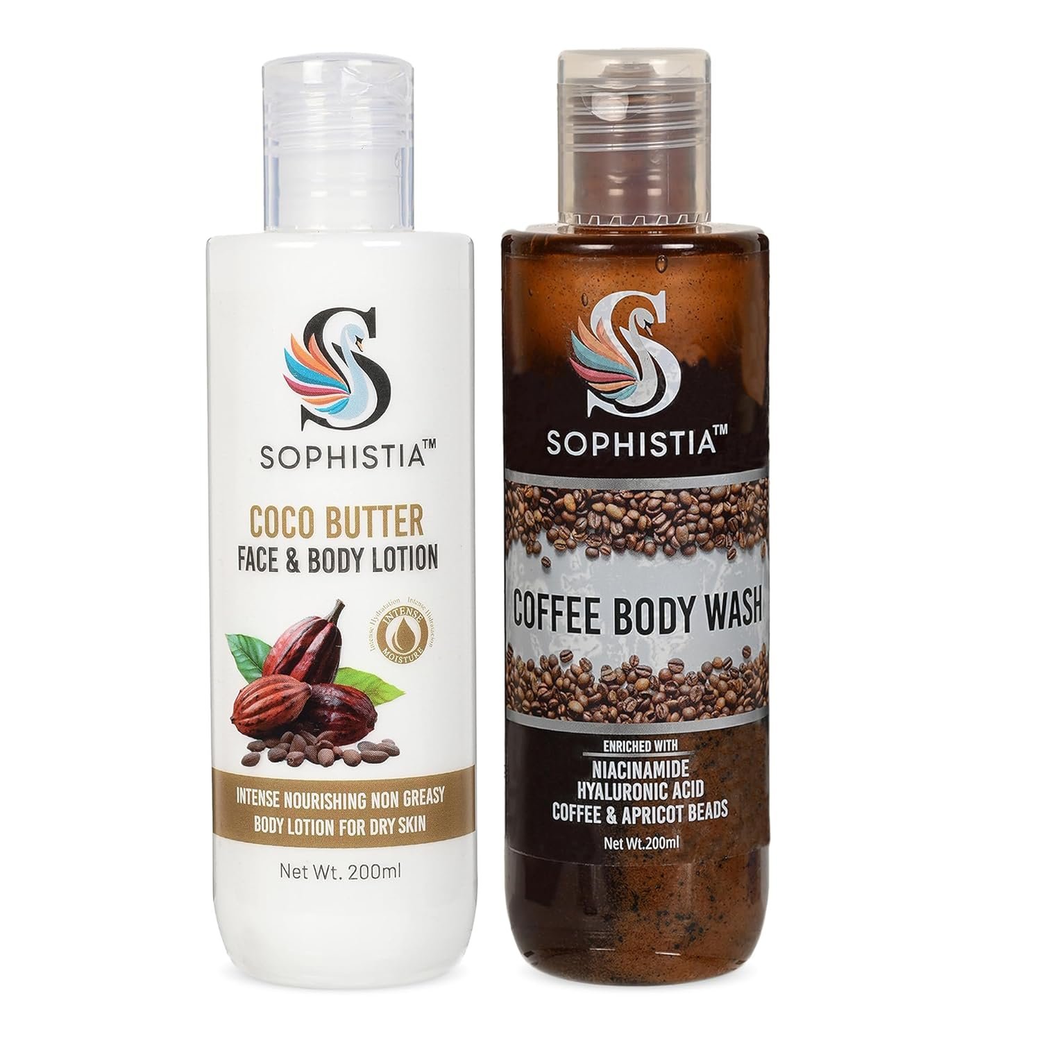 Coffee Body Wash 200ml + Cocoa Butter Face & Body Lotion 200ml – Cleanses - Image 5