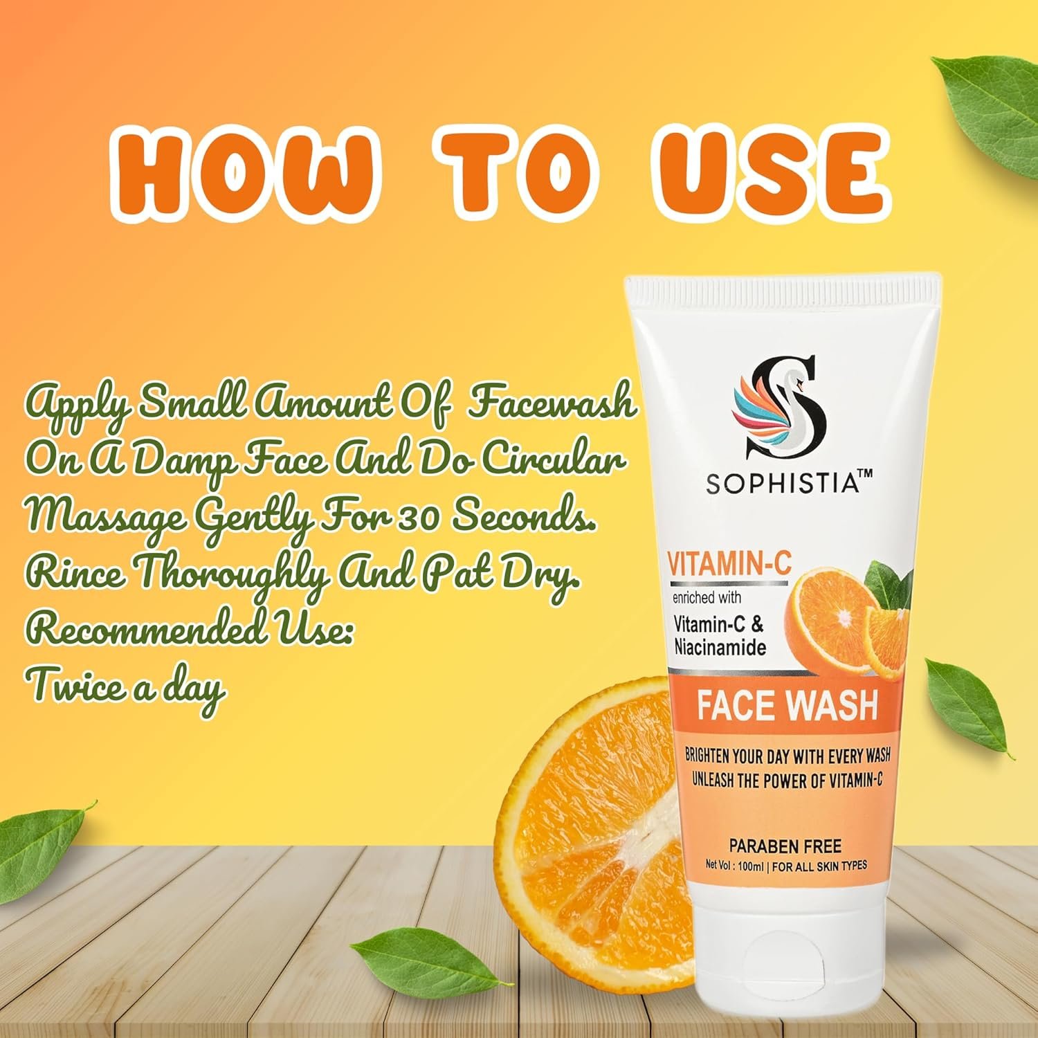 Vitamin C & Niacinamide Facewash 100ml + Coffee Scrub with Walnut Shell Powder 100ml - Image 7