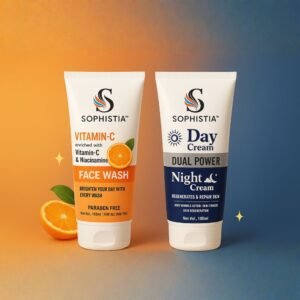Vitamin C Facewash 100ml + Dual Power Day & Night Cream 100ml Combo